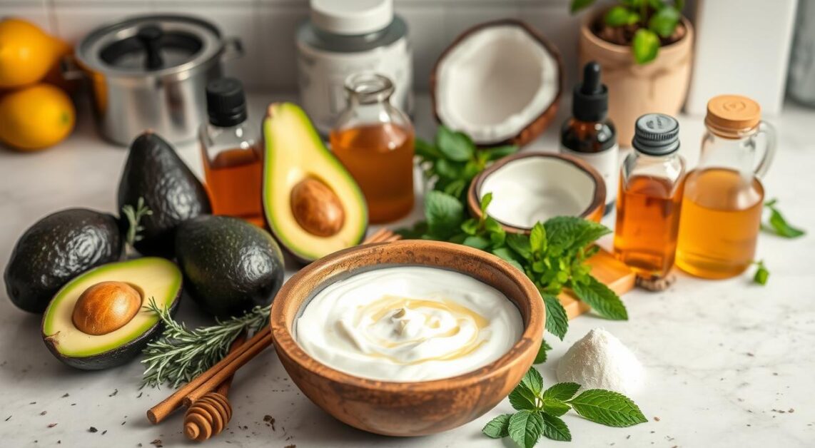 receita caseira de máscara hidratante